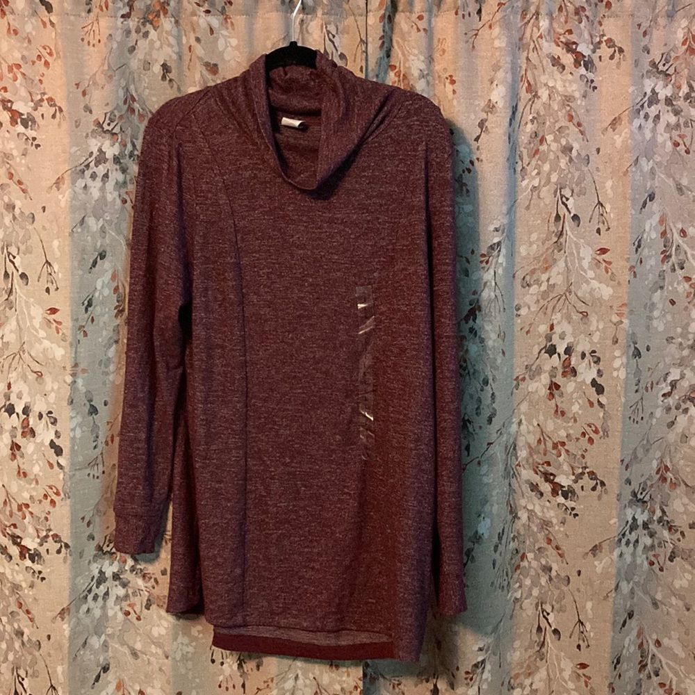 Jockey Luxe Touch Burgundy Pullover Size Large‎